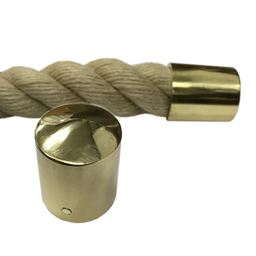 Rope cap end: brass
